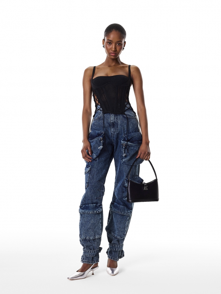 Srebrne czółenka kaczuszki z odytą piętą