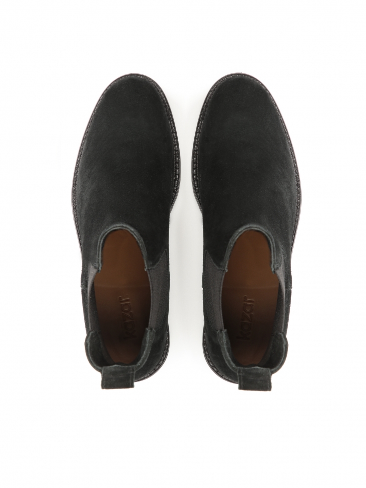 Klasyczne czarne sztyblety z zamszu