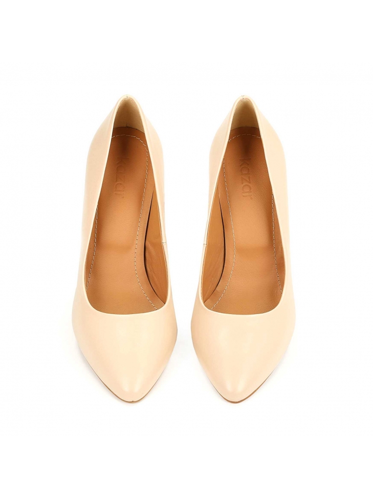 Skórzane czółenka damskie