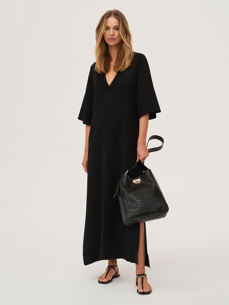 Czarne sandały damskie