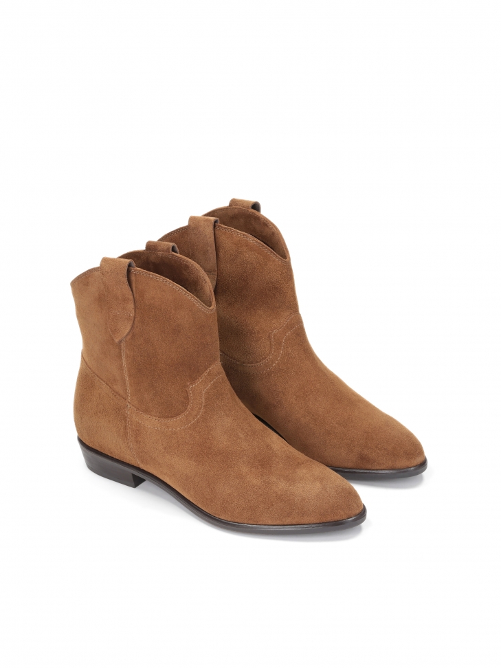 Brązowe botki damskie