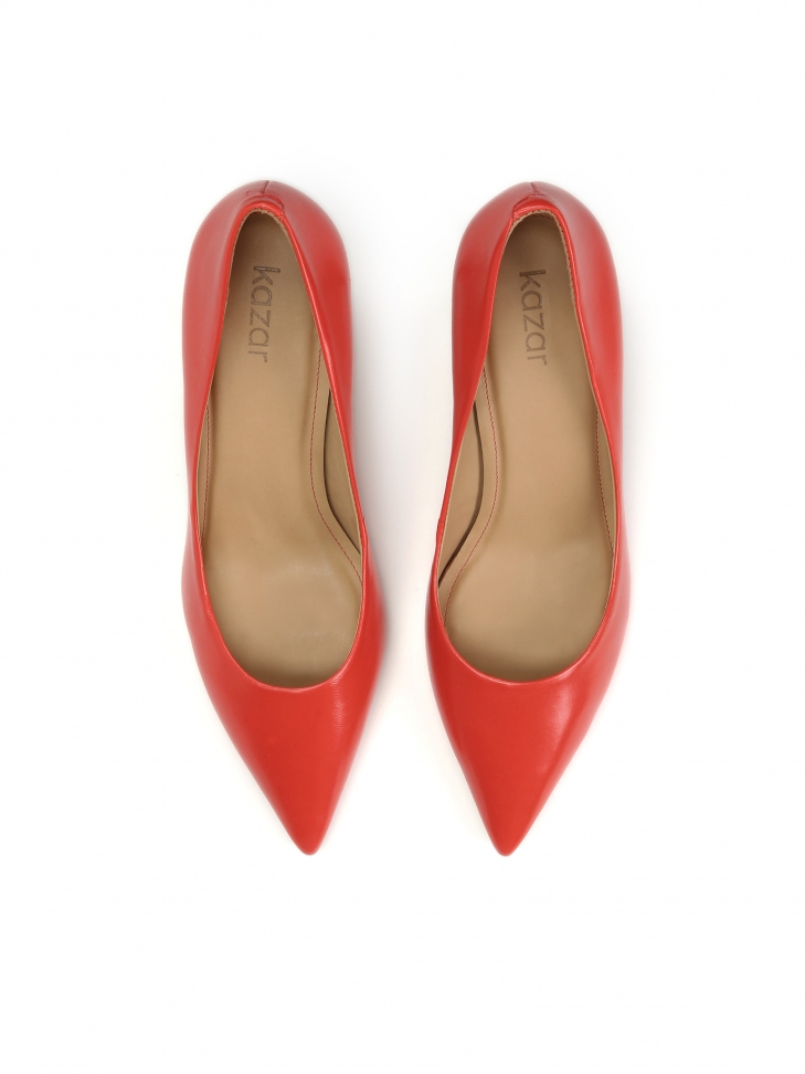 Czerwone czółenka damskie