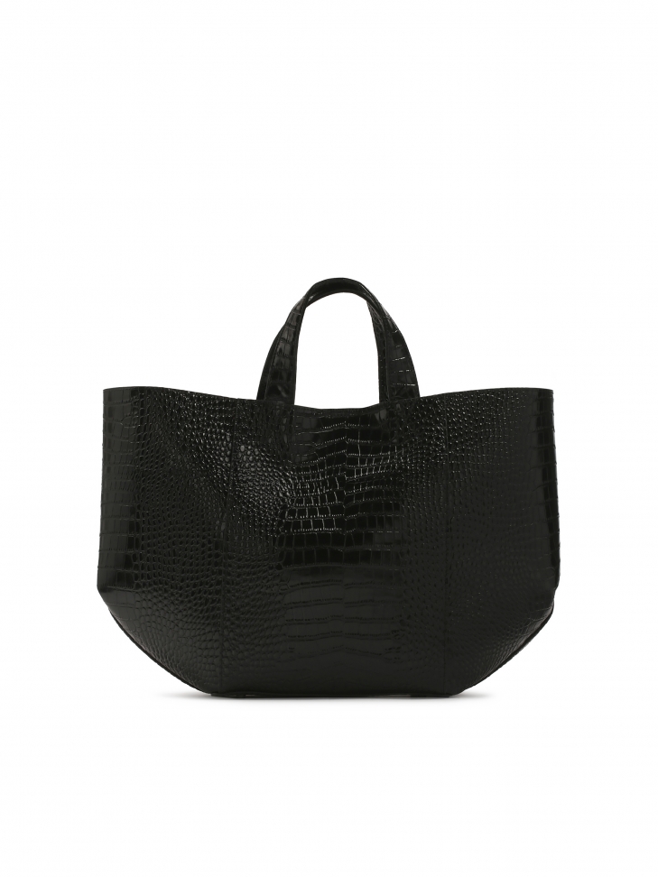 Duża skórzana torebka tote bag