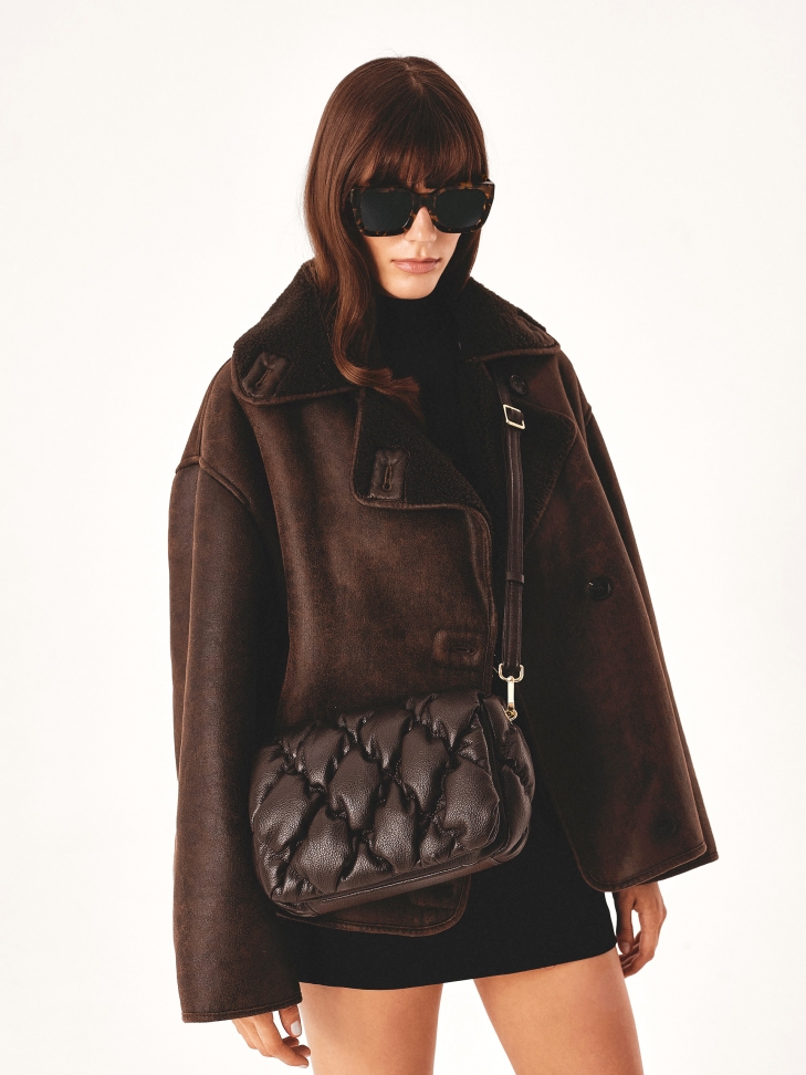 Miękka skórzana torebka volume