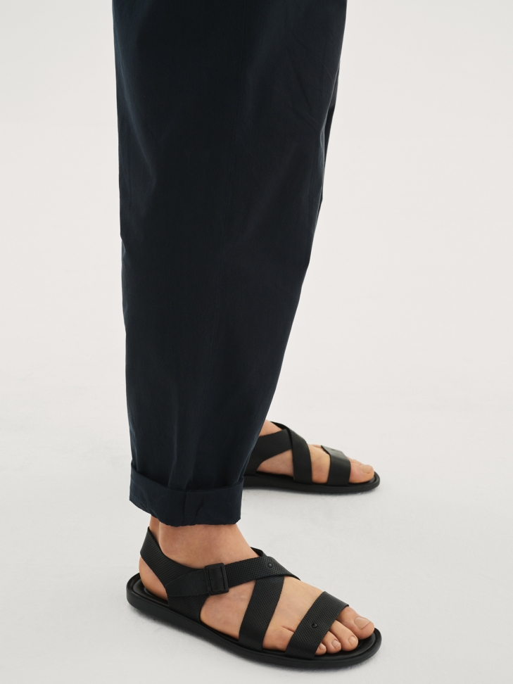 Czarne sandały męskie