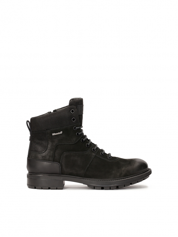 Czarne ocieplane trzewiki z membraną Thinsulate