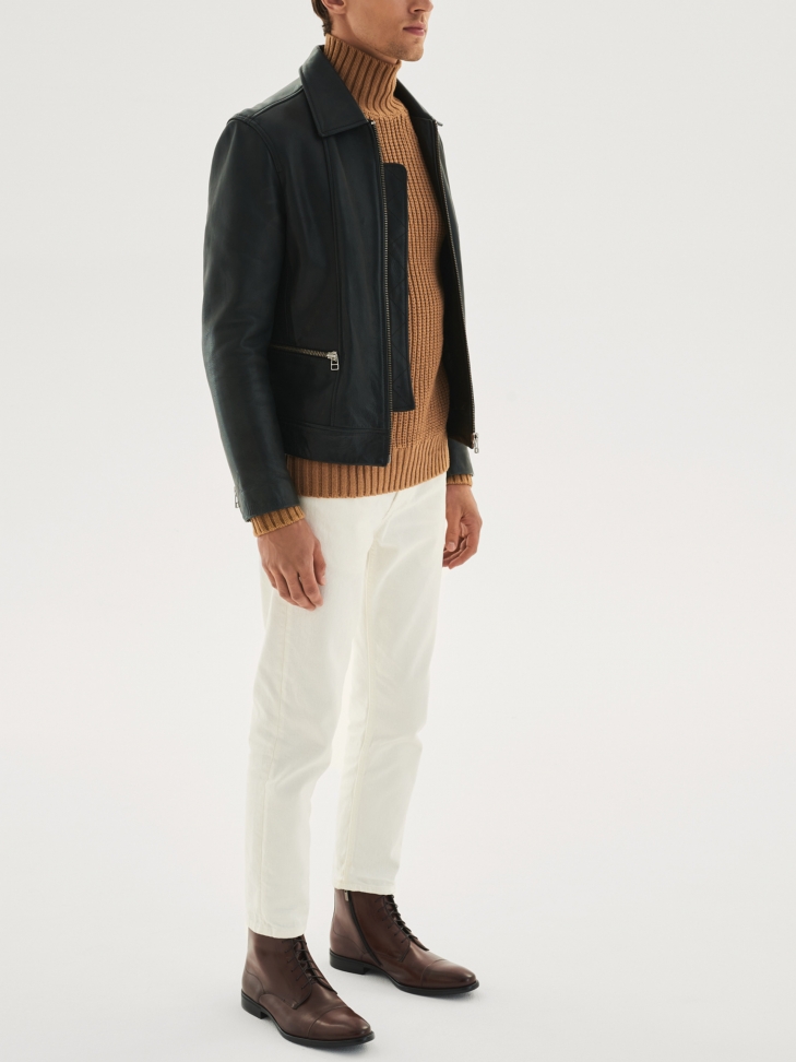 Brązowe trzewiki męskie