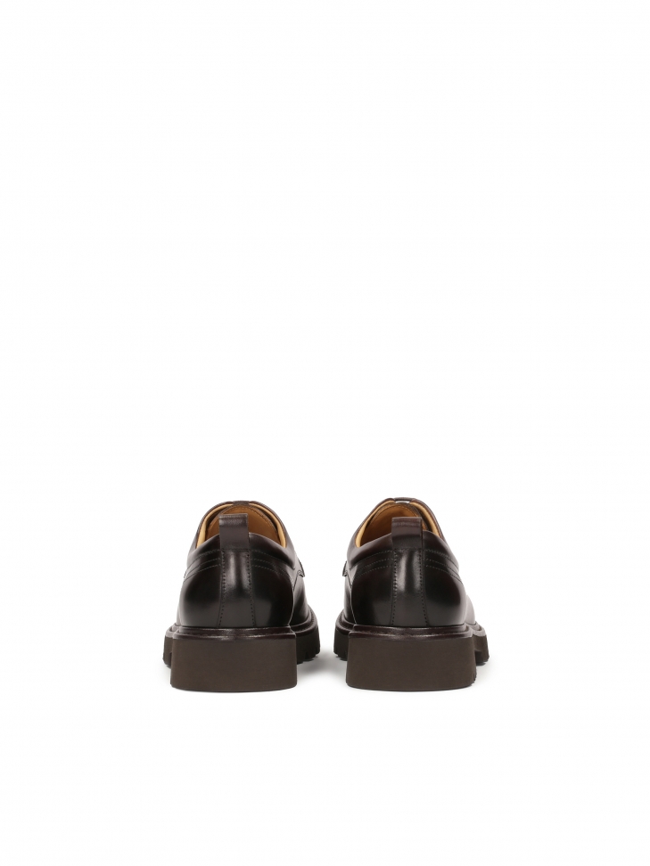 Casualowe półbuty męskie z licowej skóry