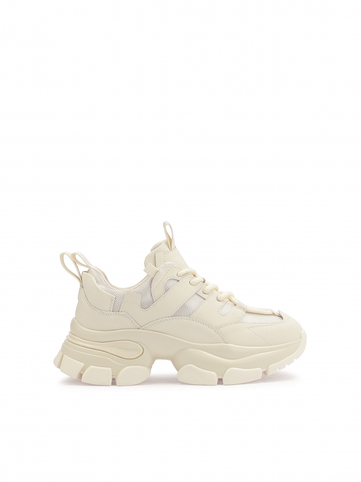 Sneakersy damskie w kolorze off white