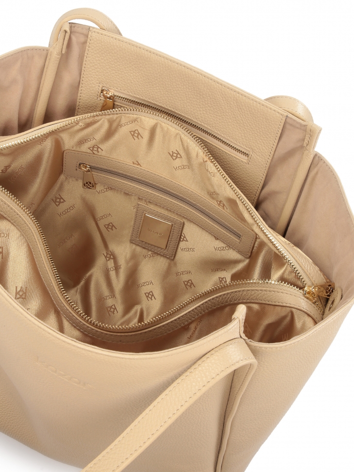 Duża torebka na ramię w kształcie trapezu