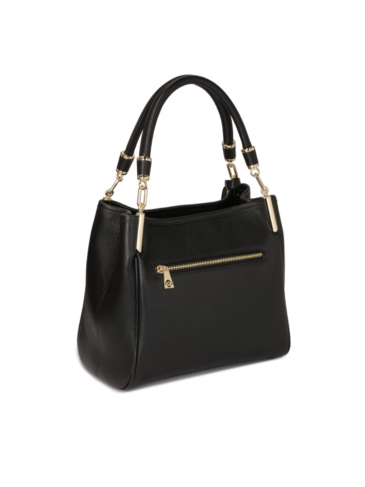 Uniwersalna czarna torebka z rączkami