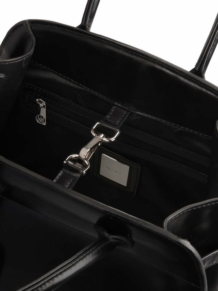 Elegancka sztywna torebka z rączkami