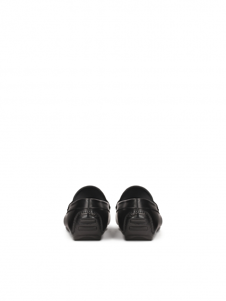 Czarne mokasyny męskie na komfortowej podeszwie