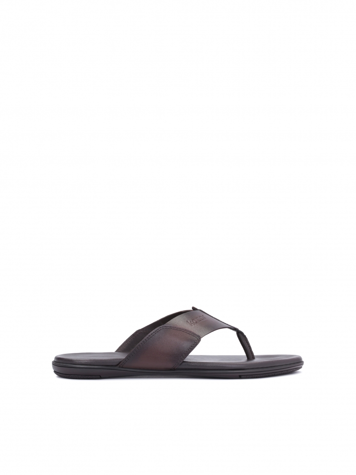 Japonki męskie z brązowej skóry