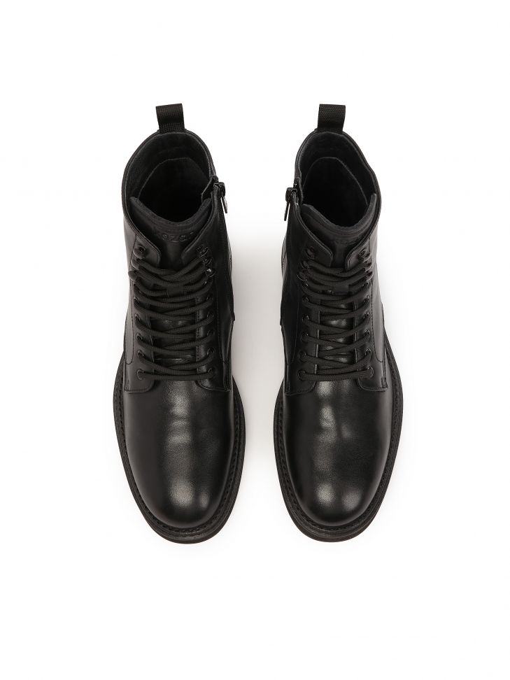 Klasyczne trzewiki męskie w militarnym stylu