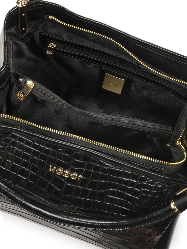 Czarna duża torebka na ramię