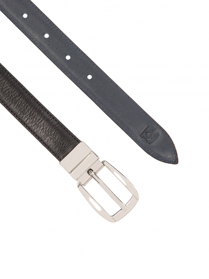 Dwustronny skórzany pasek damski