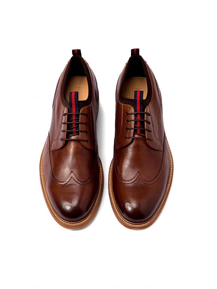 Brązowe półbuty męskie