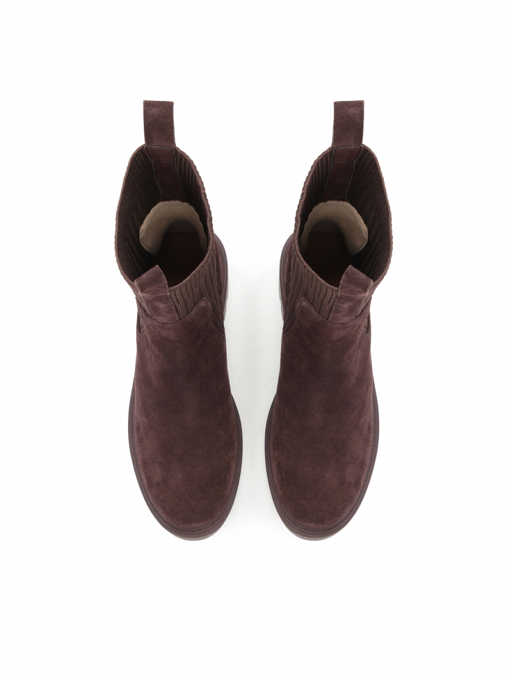 Brązowe botki damskie