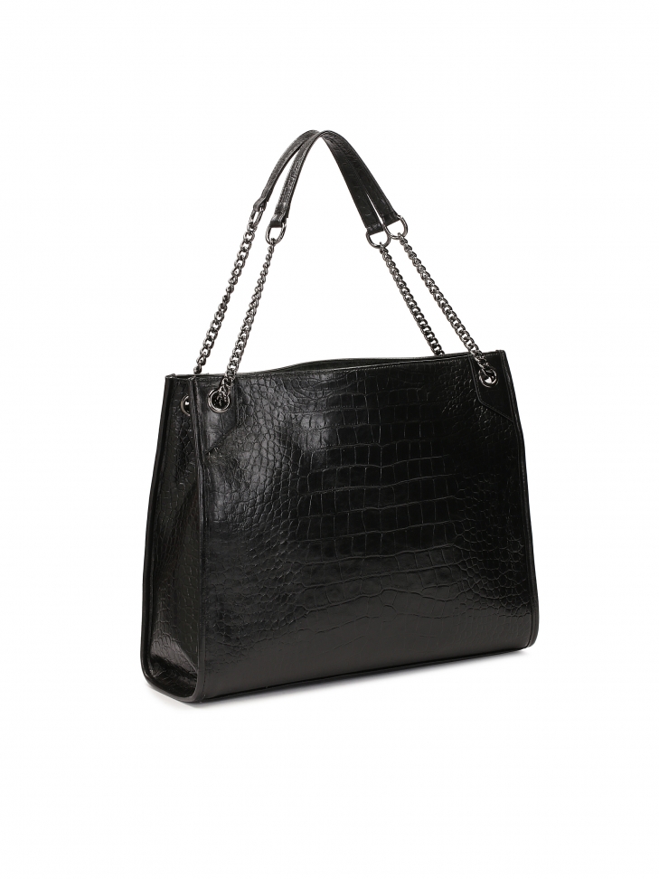 Elegancka torebka z uchwytami na łańcuchach