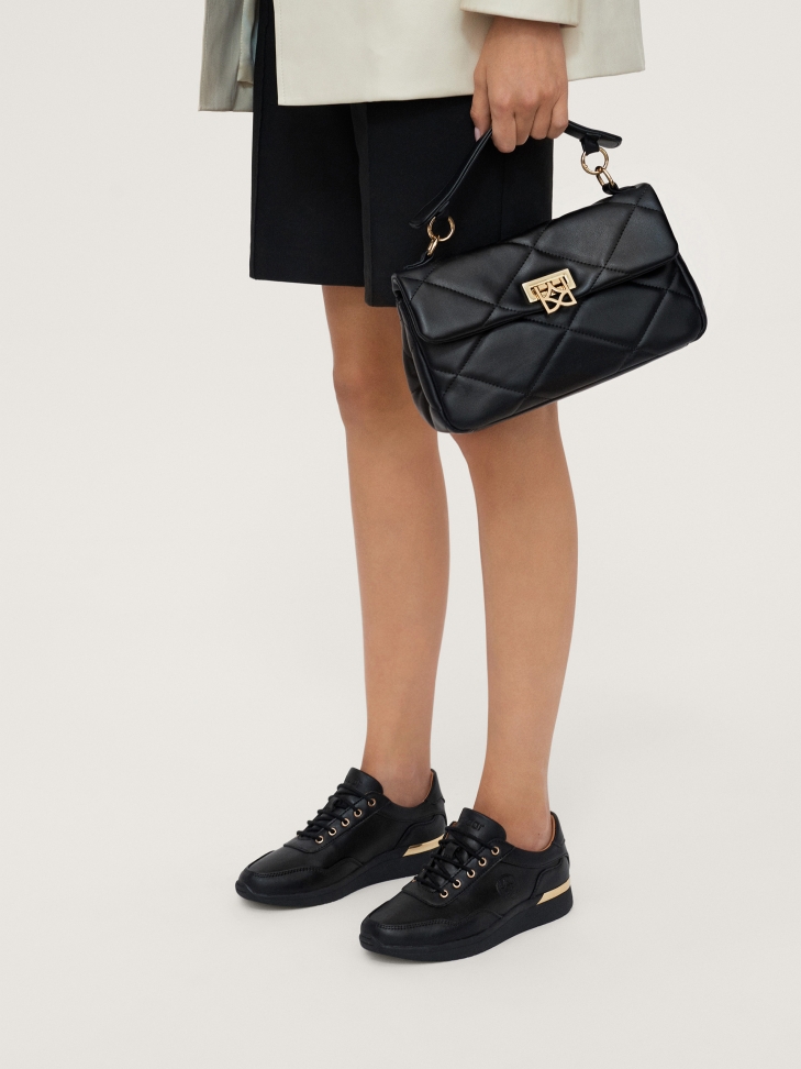 Skórzane sneakersy damskie w miejskim stylu