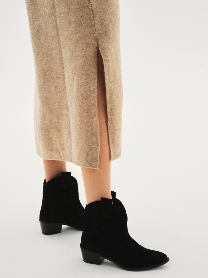 Czarne botki damskie