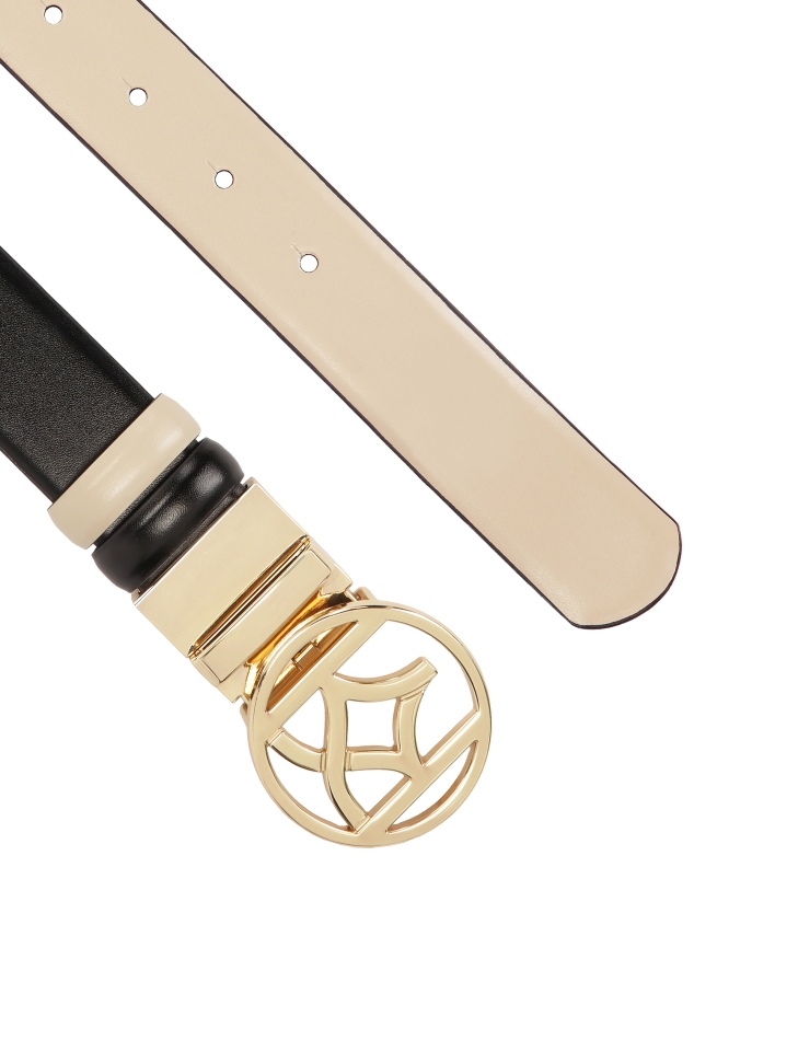 Dwustronny skórzany pasek