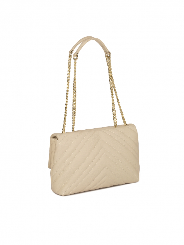 Pikowana torebka z klapą