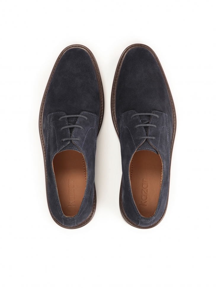 Klasyczne sznurowane półbuty męskie z zamszu