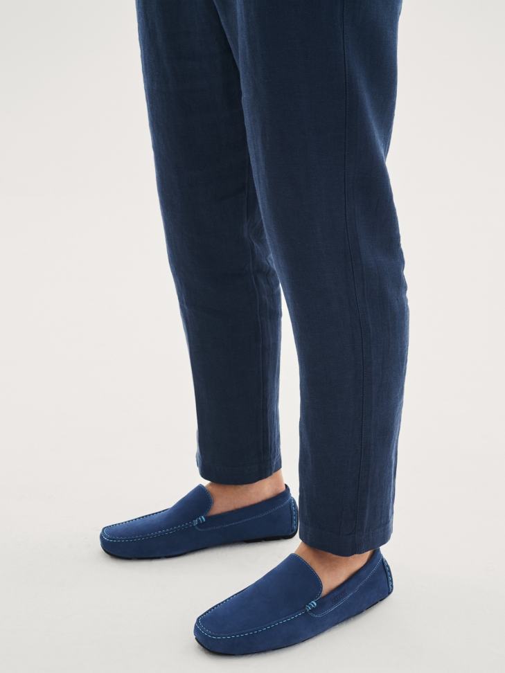 Niebieskie mokasyny męskie