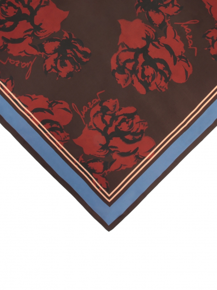 Kwiecista apaszka z jedwabiu