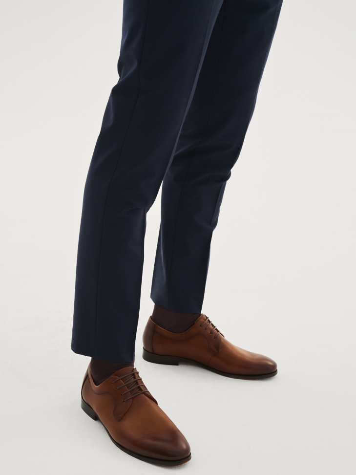 Brązowe półbuty męskie