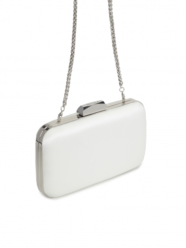 Elegancka kopertówka ślubna ze srebrnymi elementami