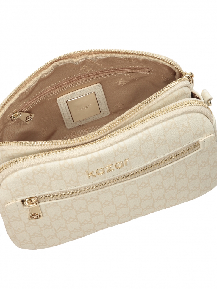 3-komorowa torebka z regulowanym paskiem