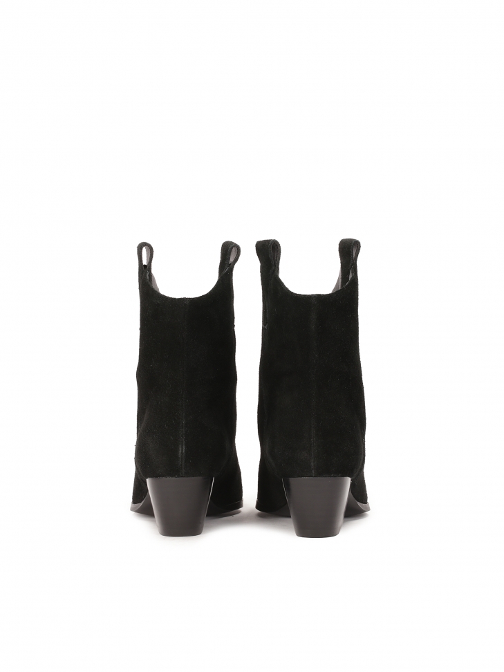 Wsuwane kowbojki z zamszu