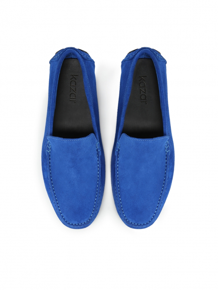 Niebieskie mokasyny męskie