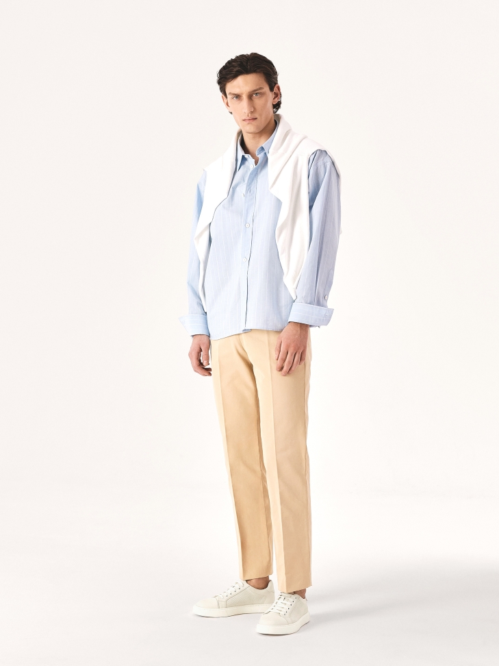 Komfortowe męskie sneakersy z perforowaną cholewką