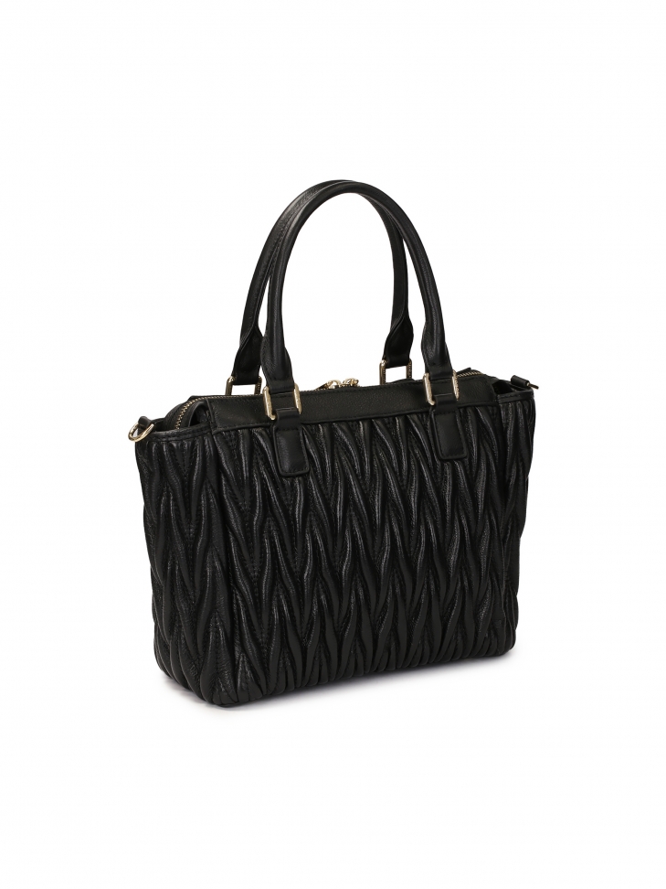 Elegancka torebka w pikowany finezyjny wzór