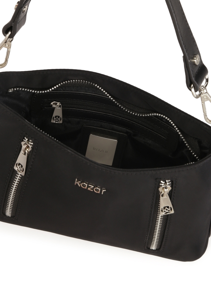 Mała tekstylna torebka na ramię