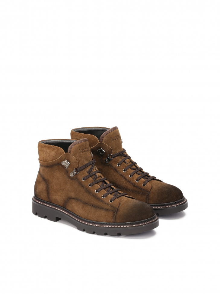 Zamszowe trzewiki męskie