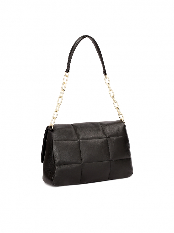 Torebka z klapą z miękkiej skóry