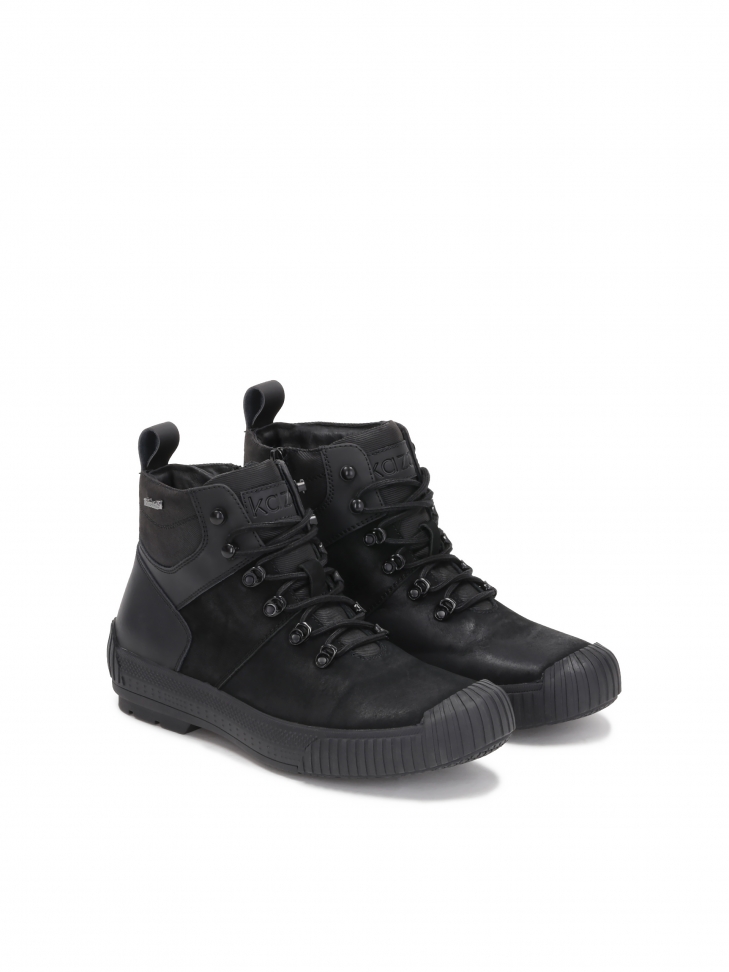 Czarne trzewiki męskie