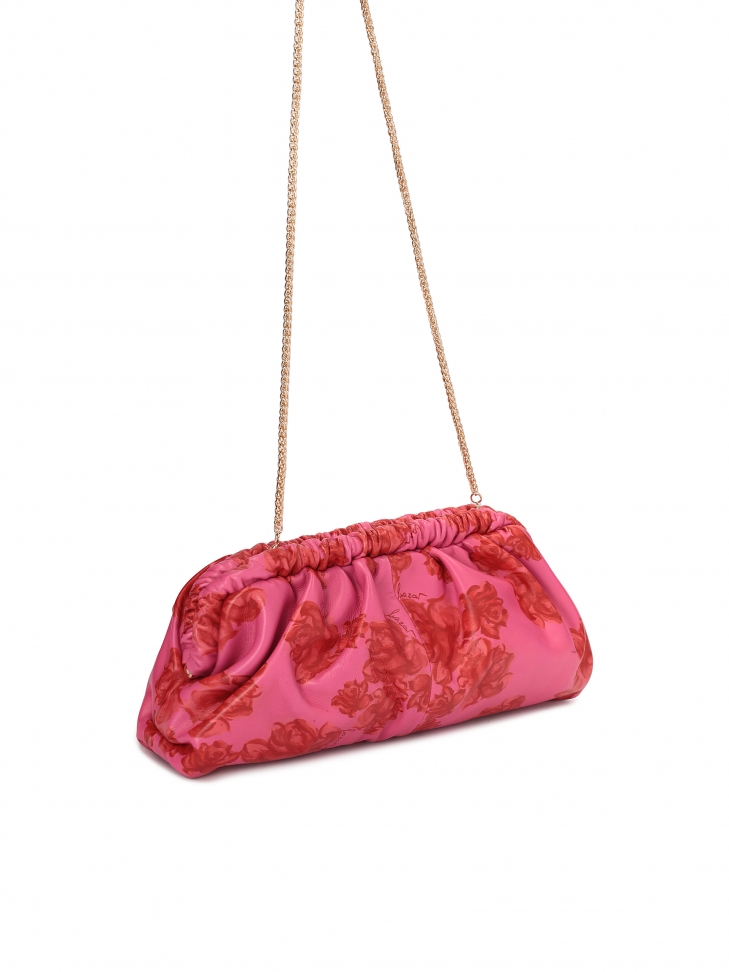 Różowa torebka pouch bag w kwiaty
