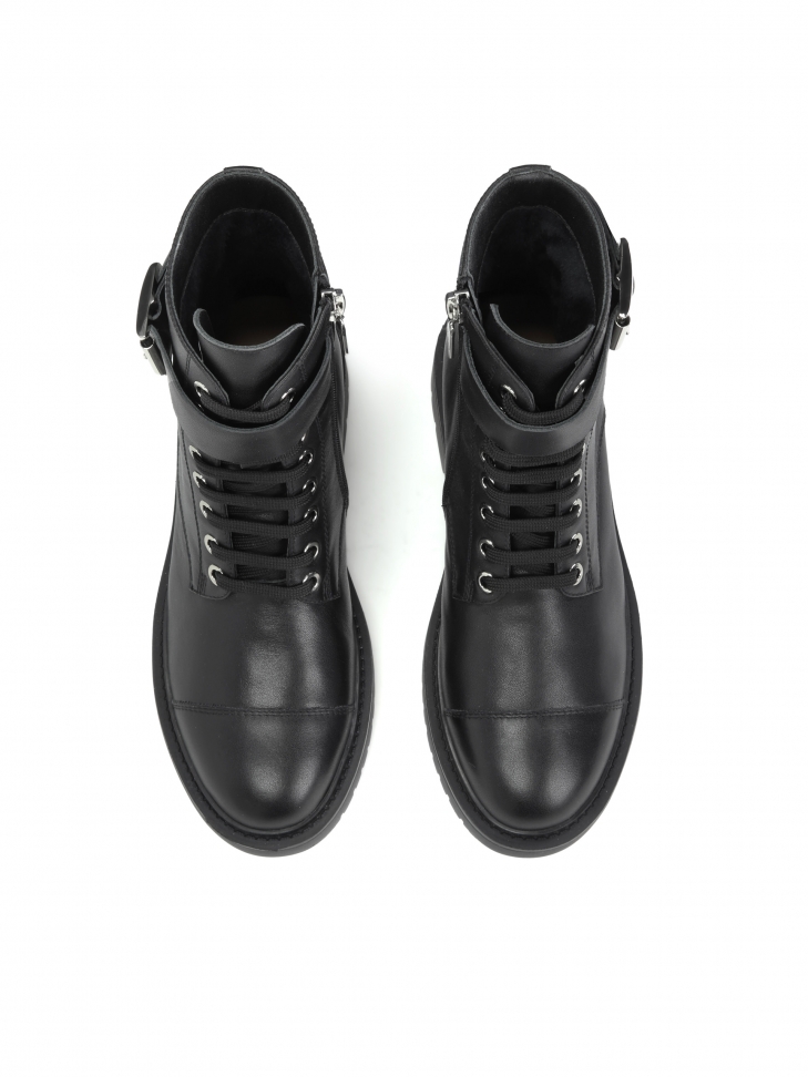 Czarne trzewiki damskie