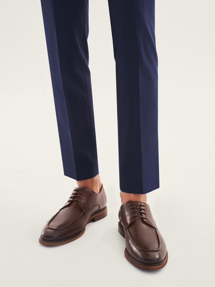 Brązowe półbuty męskie