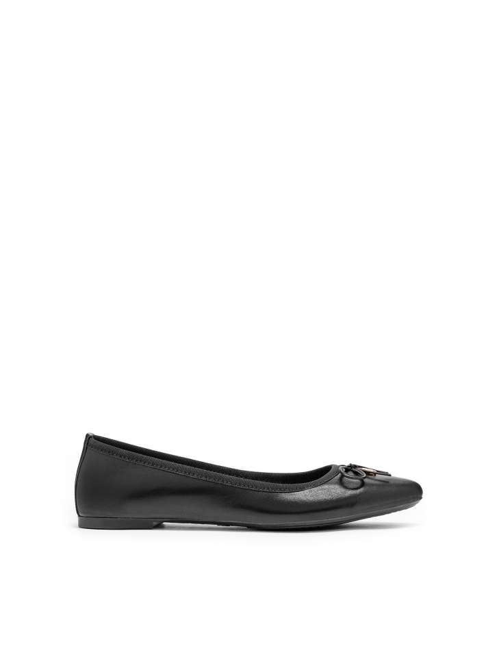 Czarne baleriny damskie