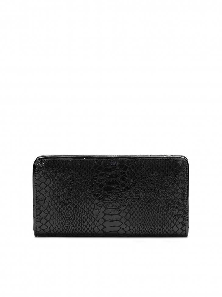 Czarny portfel damski