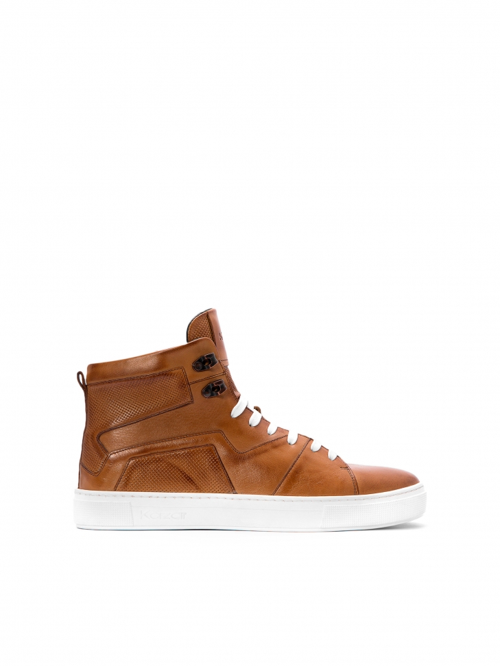 Brązowe sneakersy męskie