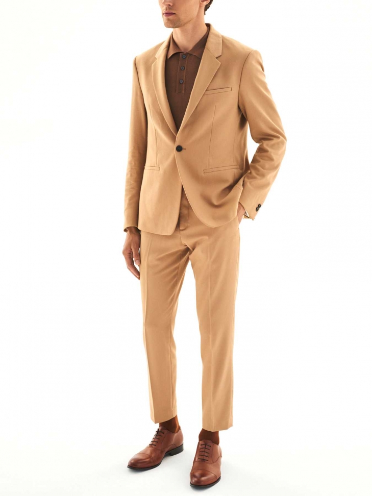 Brązowe półbuty męskie