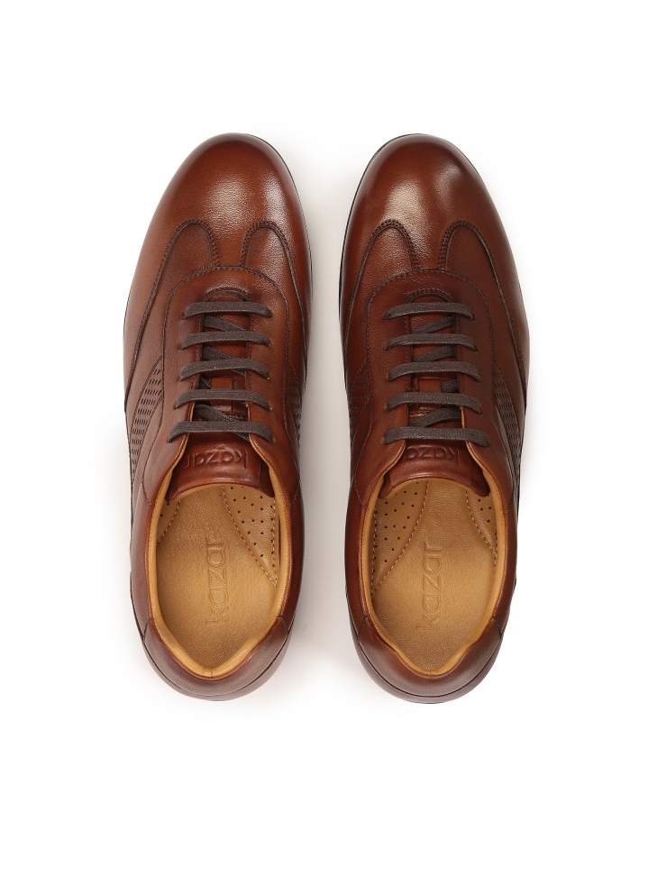 Brązowe półbuty w stylu smart casual